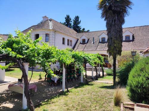 a house with a lot of trees in front of it at Centro Mariápolis Chile in Cunaco