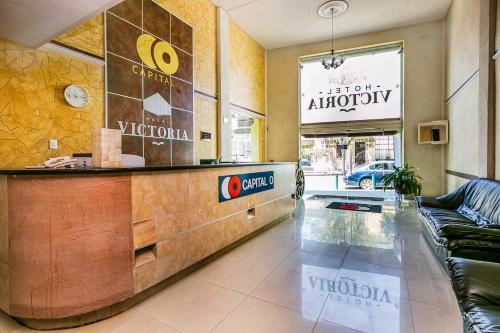 Posezení v ubytování Capital O Hotel Victoria Morelia