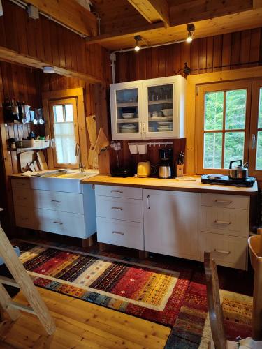 Una cocina o cocineta en Schalale