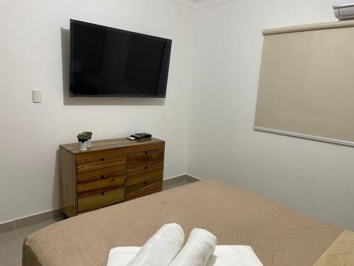 TV/Unterhaltungsangebot in der Unterkunft Modern Apt in Santiago w Pool, 3 Bedrooms, Air conditioner
