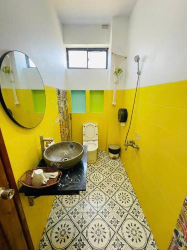 Bilik mandi di Gió Homestay and Coffee