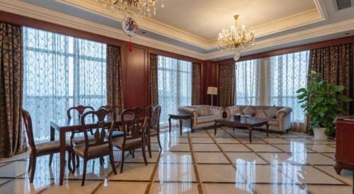 Χώρος καθιστικού στο Jiande Peninsula Kaihao Hotel