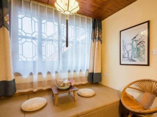 Χώρος καθιστικού στο The Courtyard Suzhou Inn Hemu Branch