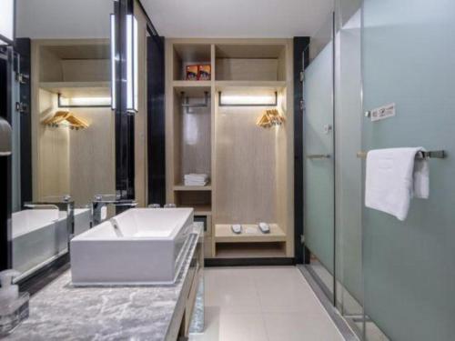 Koupelna v ubytování Echarm Hotel Nanning the MixC Exhibition Center Metro Station