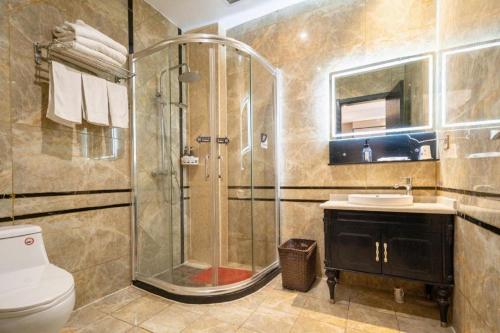 Koupelna v ubytování PAI Hotels Shijiazhuang Zhengding Gucheng