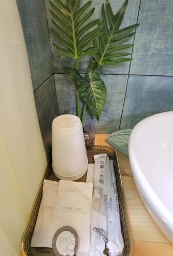How Hide Homestayにあるバスルーム