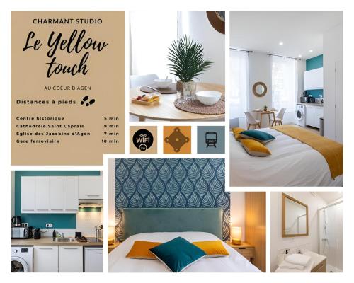Le Yellow Studio neuf lumineux Agen hyper centre Gare 800m
