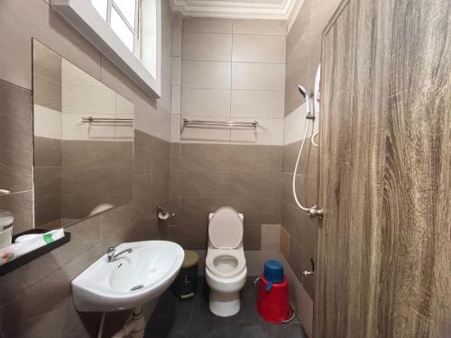Koupelna v ubytování Kundasang Guesthouse