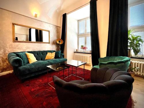 Χώρος καθιστικού στο VIP Apartmány Villa Regia
