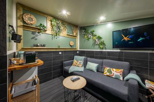 Χώρος καθιστικού στο Suite Zen Room