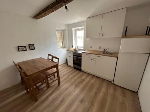 Η κουζίνα ή μικρή κουζίνα στο Natururlaub mit Pferdeglück - dein Rückzugsort bei Nikopol