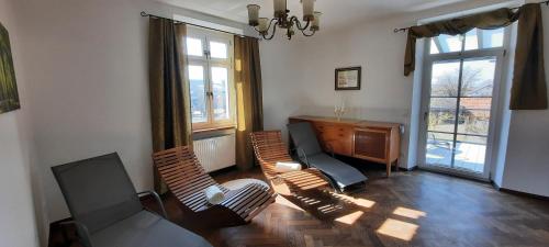 Χώρος καθιστικού στο Ferienhaus Rötzer - Forsthausschmankerl
