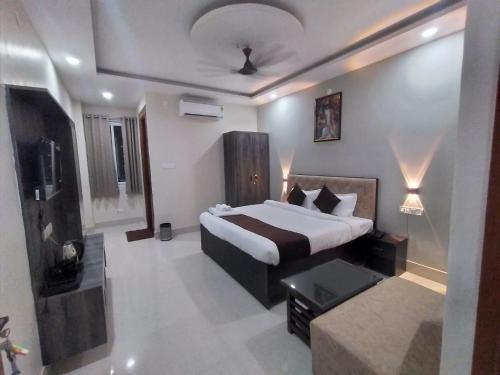 Giường trong phòng chung tại Hotel GLS International