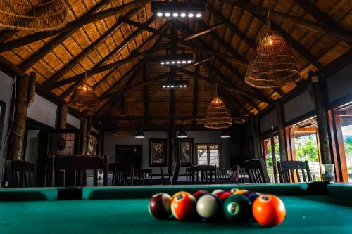 Τραπέζι μπιλιάρδου στο Nwabu Lodge Sodwana Bay
