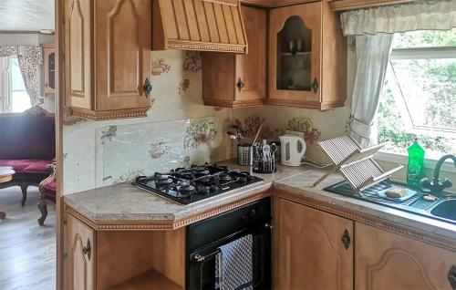 Η κουζίνα ή μικρή κουζίνα στο Lovely Home In Stankowice With Sauna