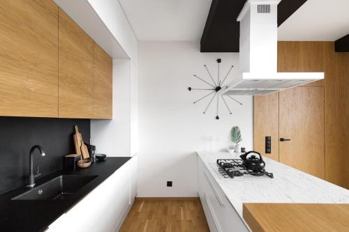 Dapur atau dapur kecil di Apartament Sobieskiego Kutno