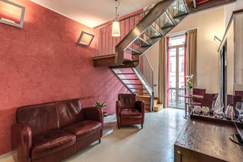 Χώρος καθιστικού στο La Griffe Hotel Roma