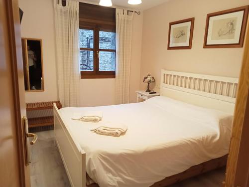Katil atau katil-katil dalam bilik di Apartamentos Biescas 3000