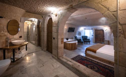 Koupelna v ubytování Gedik Cave Hotel