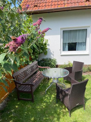 Taman di luar Ferienwohnung Sternenhimmel