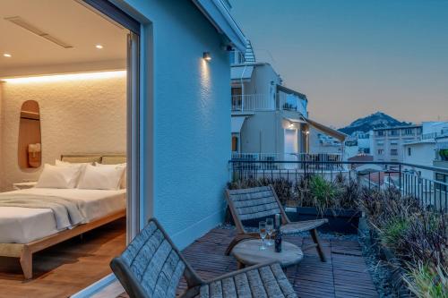 LOFUS Bio-Suites 객실 침대