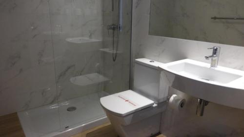 Koupelna v ubytování Hotel Lloret Ramblas