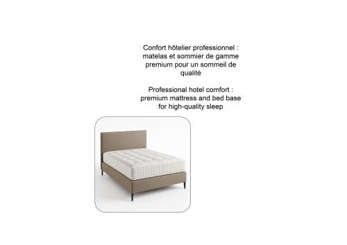 a diagram of a bed with a diagram of the bedframe at Elegant Apartment Near the European Quarter in Schiltigheim