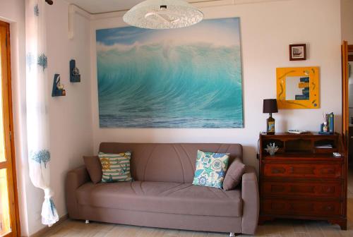 A seating area at Casa ViDa Sabaudia