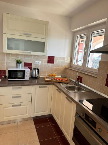 Kuchyň nebo kuchyňský kout v ubytování Apartmani "Bodulo"