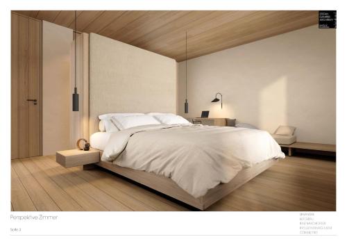 En eller flere senge i et værelse på Wieserhof Family Farm