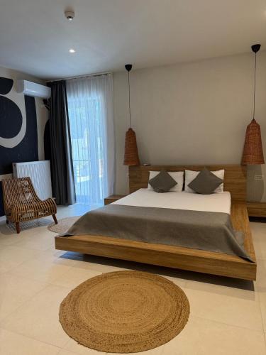 Letto o letti in una camera di Luuma