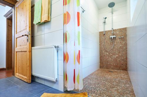 Koupelna v ubytování Chalet Pienz