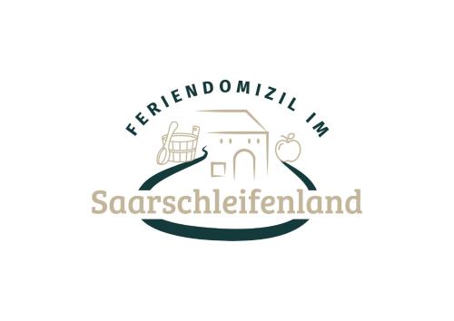 a logo for a santorini island with a lighthouse at Feriendomizil im Saarschleifenland in Mettlach