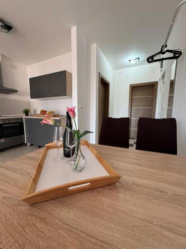 Kuchyň nebo kuchyňský kout v ubytování Apartmani "Bodulo"