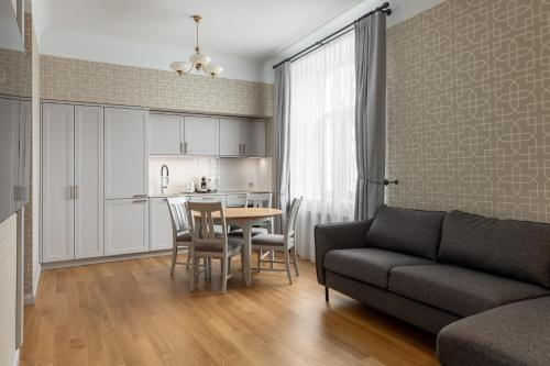 Posezení v ubytování Roze Kūrmājas Residence