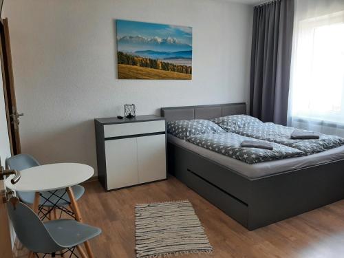Postel nebo postele na pokoji v ubytování Ubytovanie u Albína
