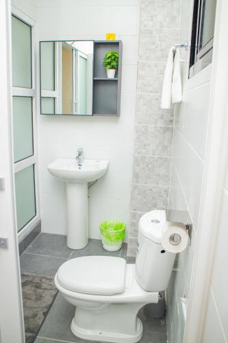 Vannituba majutusasutuses Appartements meublés mpita