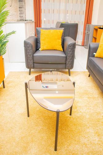 Istumisnurk majutusasutuses Appartements meublés mpita