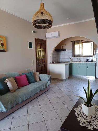 Η κουζίνα ή μικρή κουζίνα στο Eleana apartments and studios