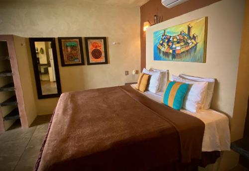 Postel nebo postele na pokoji v ubytování Casablanca Guest House - Adults Only - Starlink Internet!