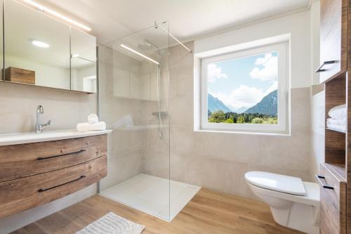 Ένα μπάνιο στο Schlossberg Apartment