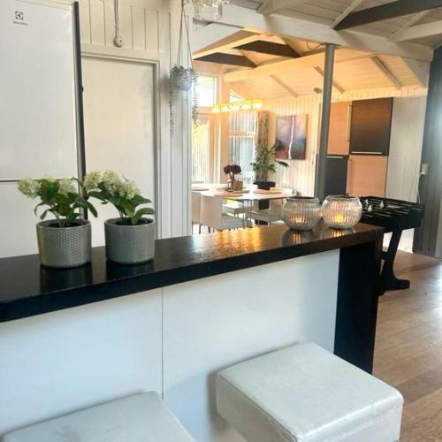 Η κουζίνα ή μικρή κουζίνα στο FF1002 Sommerhus tæt på Blåvand