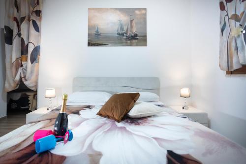 Cama o camas de una habitación en La Casetta di Leo - Favignana