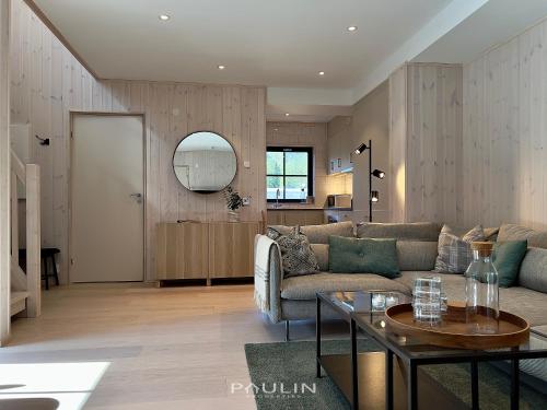 Posezení v ubytování Lindvallen Ski Resort Pool and Padel - Sauna - 6 Guests