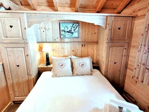 Chalet cosy au centre des Gets, 4-5 pers, balcon, garage