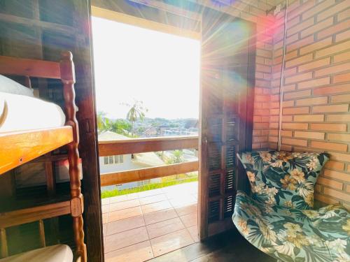 Μπαλκόνι ή βεράντα στο Hostel Morro do Finder