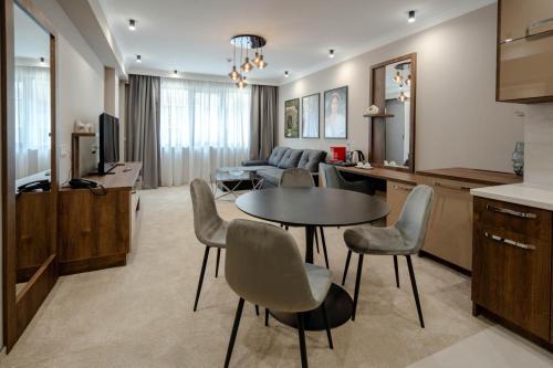 Dapur atau dapur kecil di K&G City Hotel
