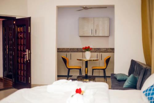 Ruang duduk di Khya Luxe Villa