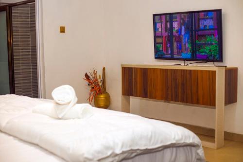 Televisyen dan/atau pusat hiburan di Khya Luxe Villa