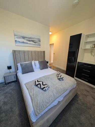 Postel nebo postele na pokoji v ubytování Apartment in West Yorkshire